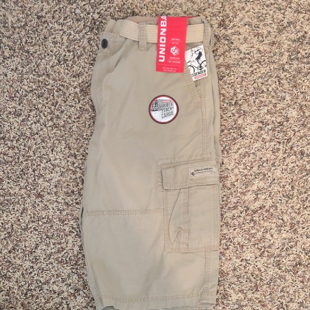 UNIONBAY Men's Khaki Cargo Shorts